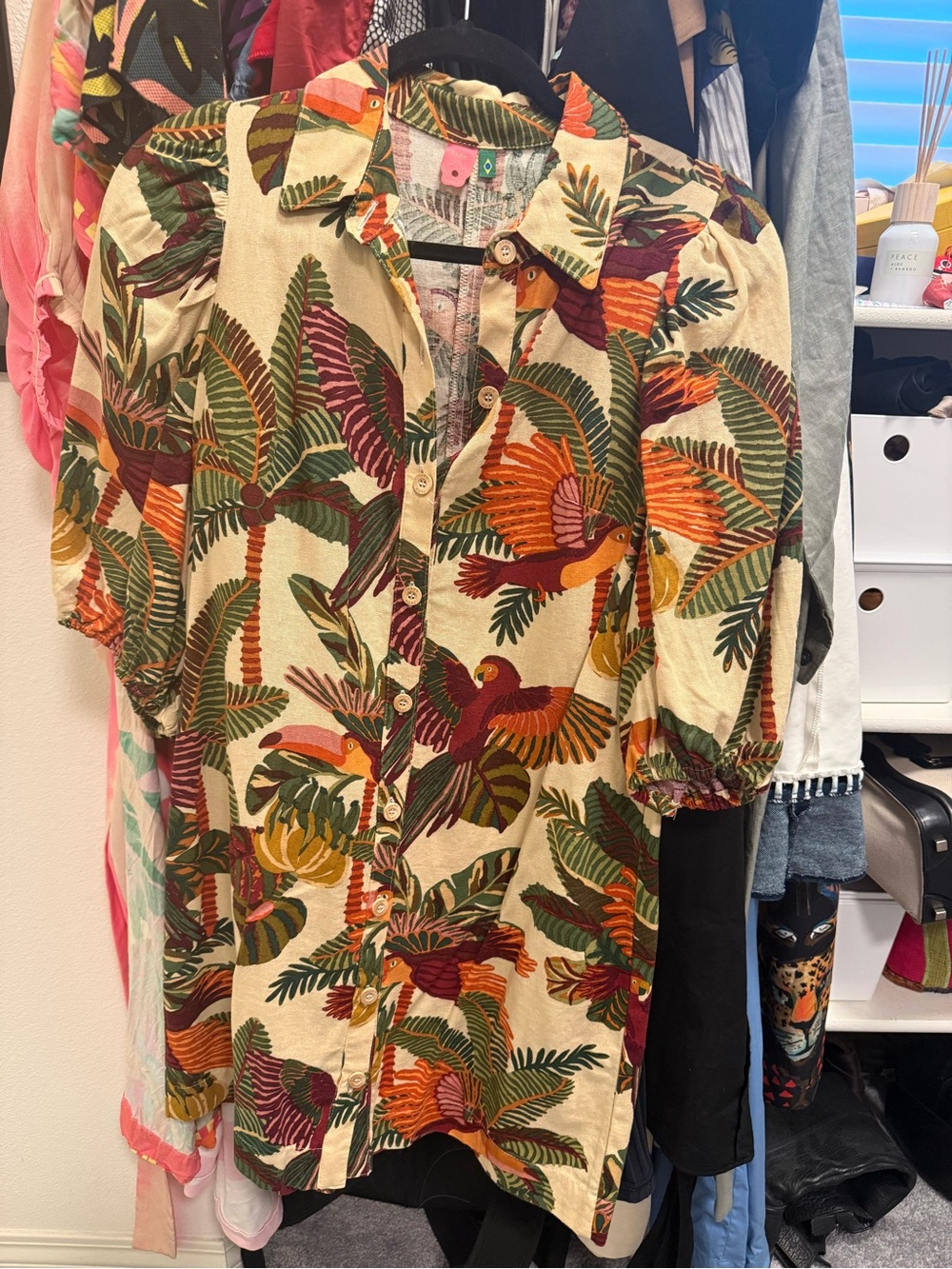 Farm button up dress